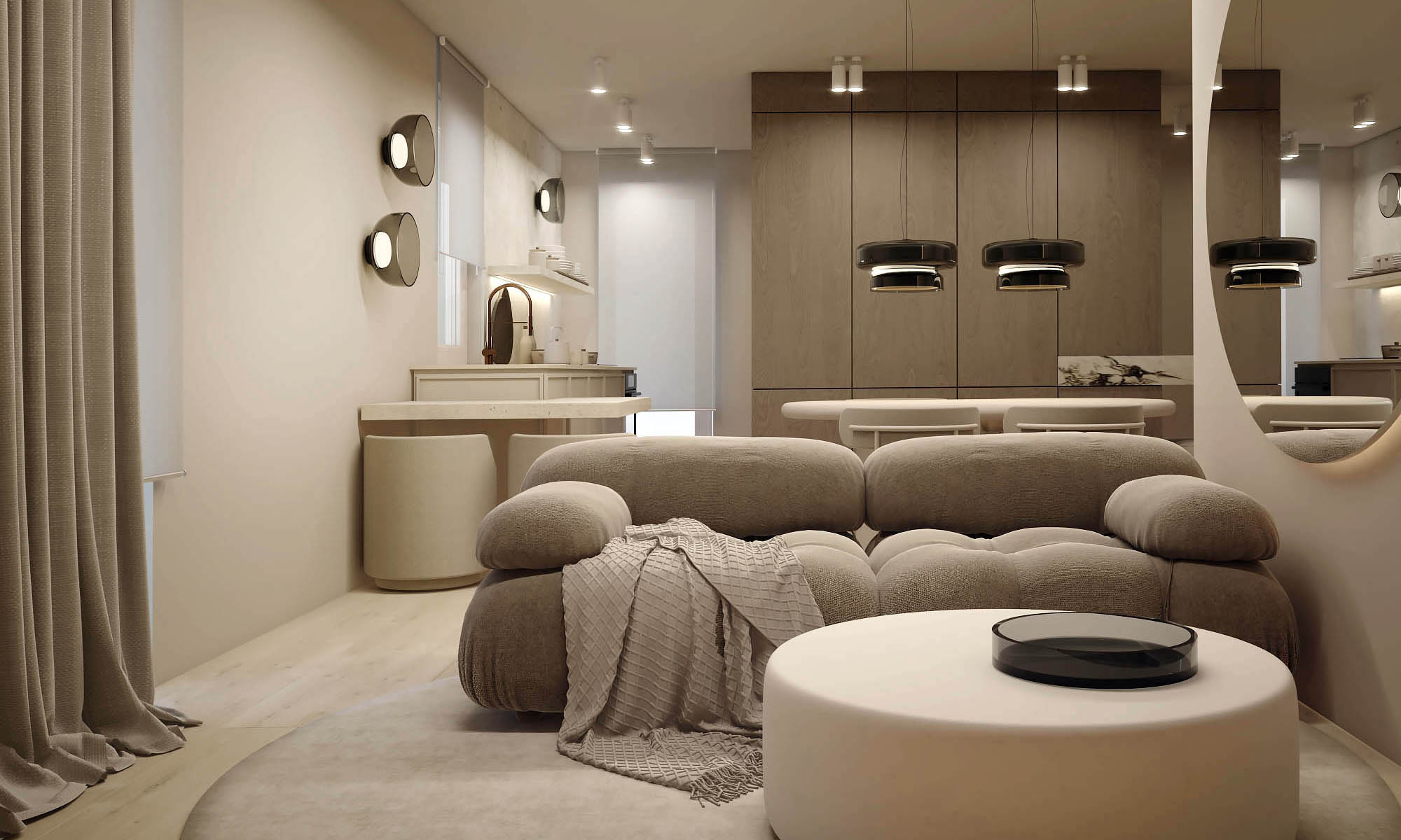 Projekt sypialni - wizualizacje wnętrz Kraków